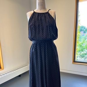 No 6 Navy Silk dress
